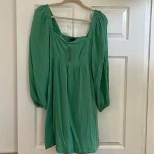 J Crew muslin long sleeved dress